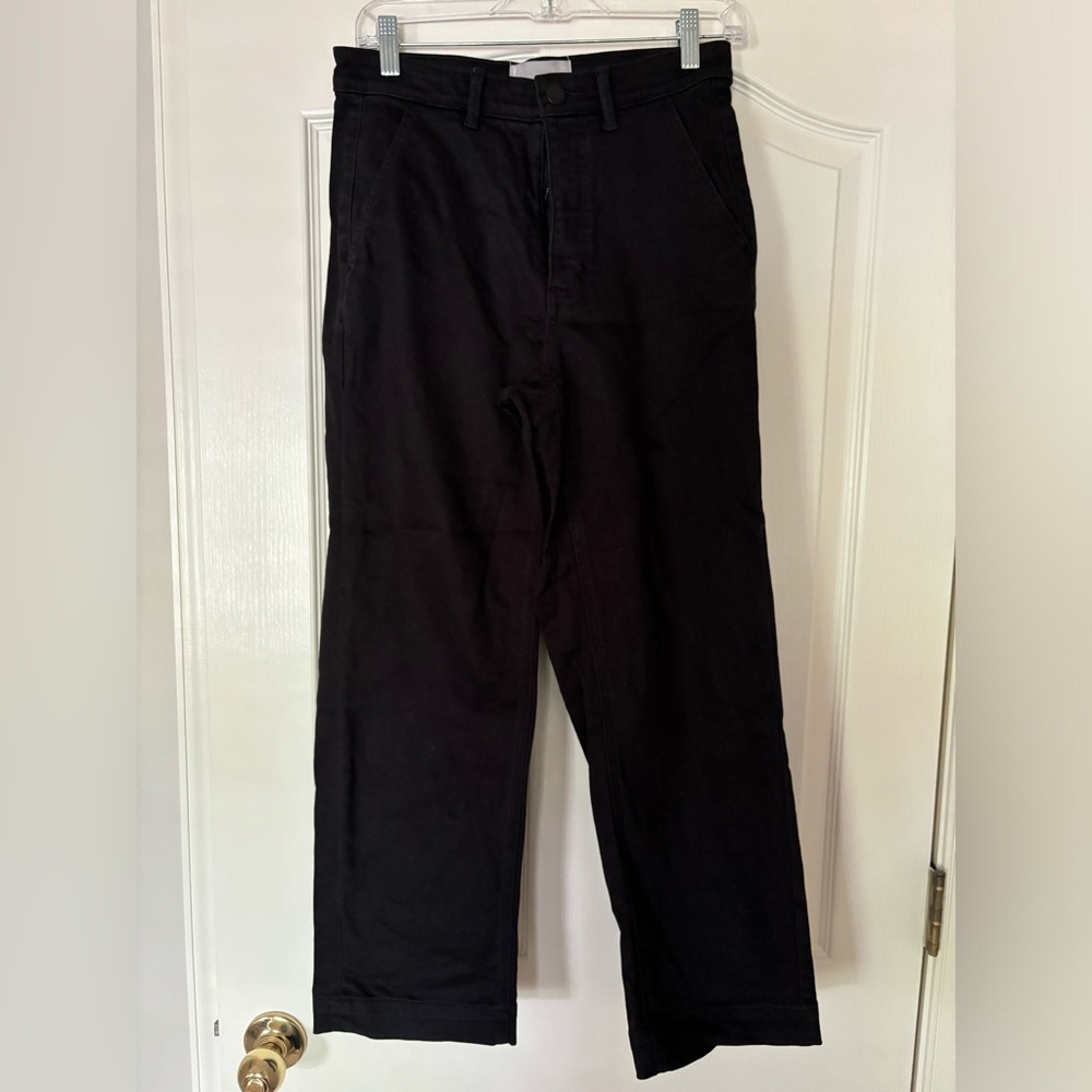 EUC Everlane Straight Leg Crop Black Size 4 - Picture 2 of 4